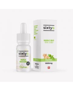 huile cbd aromatisée detox